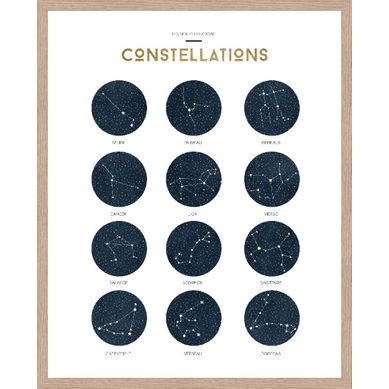 Toile 40x50 cm PLANETE Lario chêne vue de face