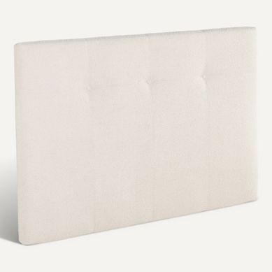Tête de lit bouclette L.150 cm NUIT FAUBOURG LUTECE crème vue 3/4