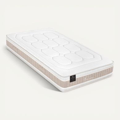 Matelas ressorts fraicheur 90x200 cm SERENITE ép.31 cm vue 3/4