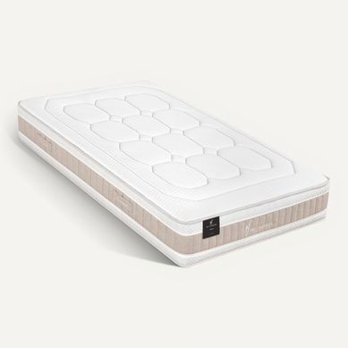 Matelas ressorts fraicheur 100x200 cm SERENITE ép.31 cm vue 3/4
