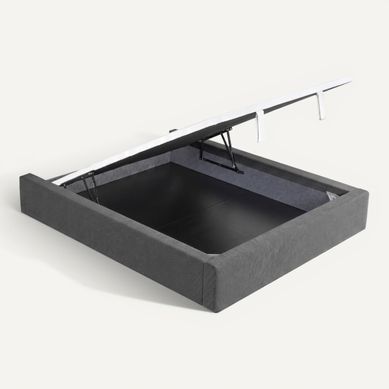 Sommier coffre 160x200 cm NUIT FAUBOURG ELEGANCE graphite vue 3/4