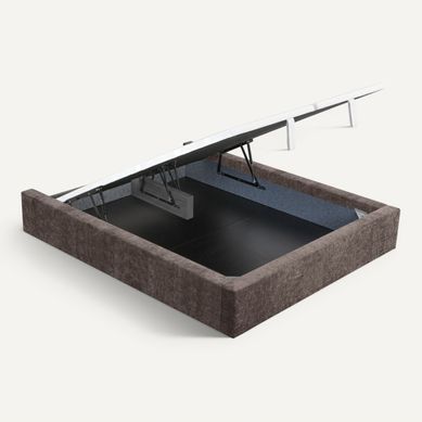 Sommier coffre 180x200 cm NUIT FAUBOURG ELEGANCE havane vue 3/4