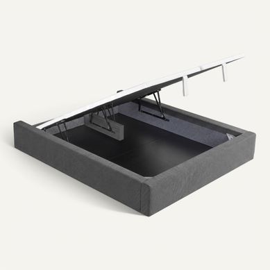 Sommier coffre 200x200 cm NUIT FAUBOURG ELEGANCE graphite vue 3/4