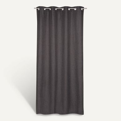 Rideau isolant 140x250 cm BOSTON Gris foncé vue de face