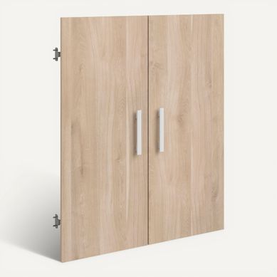 Lot de 2 portes MAYENCE Chêne clair vue 3/4