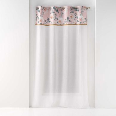 Voilage à Oeillets 140x240 Sable Top Imprimé Jute Alissia Rose