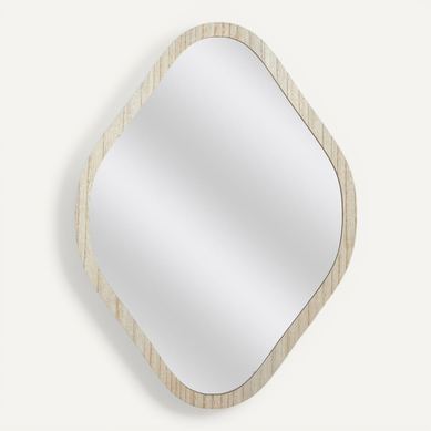 Miroir Contour Bois Losange Elio H60