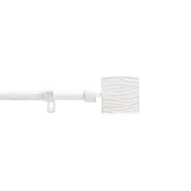 Kit Tringle Extensible 120 À 210 Cm Patiné Tempo Blanc Or