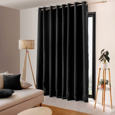 Rideau Occultant Grande Largeur 300x240 Basic Noir