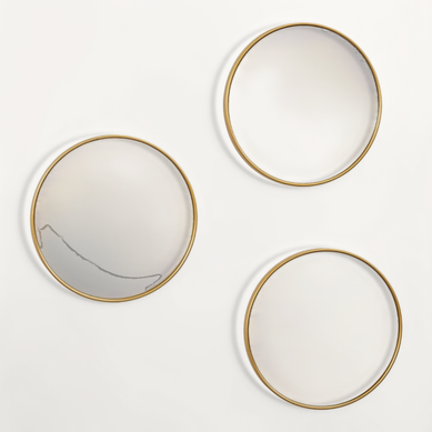 Lot De 3 Miroirs Toronto Diam 26cm