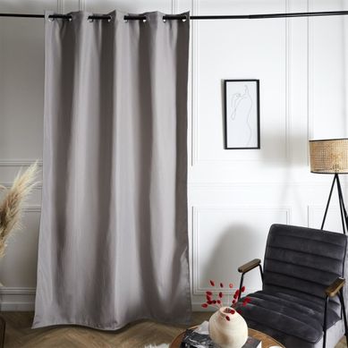 Rideau Isolant Polaire 135x240 Cm Gris
