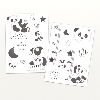 Stickers Muraux 70x50cm En Adhésif Gris