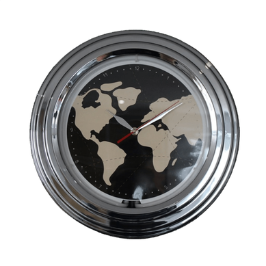 Horloge Néon Mappemonde 30 Cm