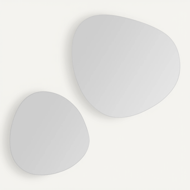 Lots De 2 Miroirs Adhésifs D30/40cm