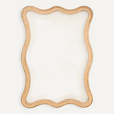 Miroir Mural Maggie Beige 100x70cm