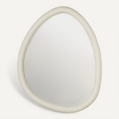Miroir Mural Chesni Blanc 60x47cm Miroir Mural Chesni Blanc 60x47cm