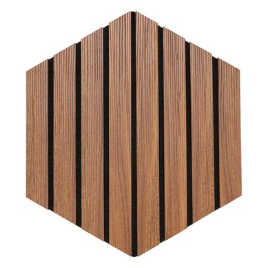 Set De 3 Panneaux Muraux Décoratifs Colva 30x26 Cm - Effet Noyer Fond Noir Set De 3 Panneaux Muraux Décoratifs Colva 30x26 Cm - Effet Noyer Fond Noir
