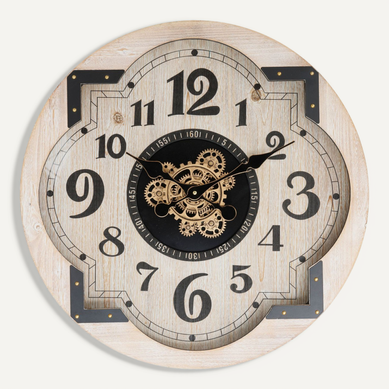 Horloge En Bois Mckenzie - Beige