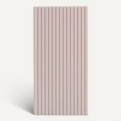 Panneau mural déco 120x60 cm COLVA Rose/Blanc vue de face