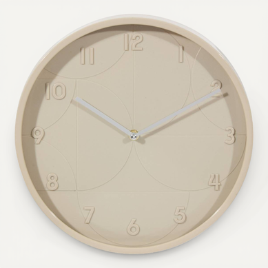 Horloge Samy D30cm Sable