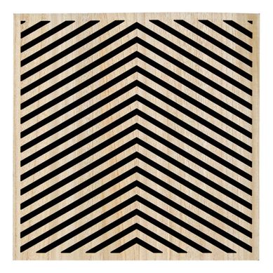 Panneau Décoratif Mural Eileen 58x58cm Chevrons Panneau Décoratif Mural Eileen 58x58cm Chevrons