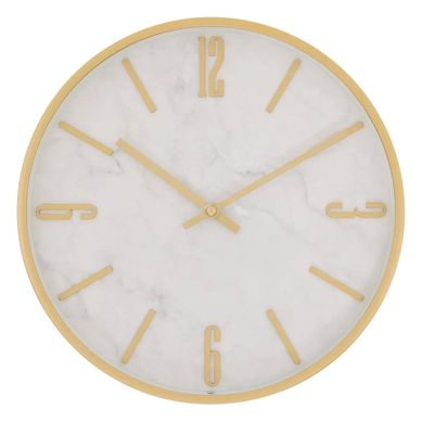 Horloge Nathalie D29cm Doré