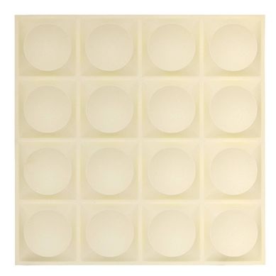 2 Stickers Muraux Oren Rond 50x50cm Blanc