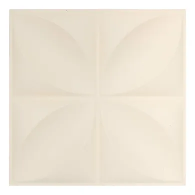 2 Stickers Muraux Oren Fleur 30x30cm Blanc