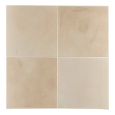 2 stickers motif carré 25x25cm CARO Beige 2 stickers motif carré 25x25cm CARO Beige vue 3/4