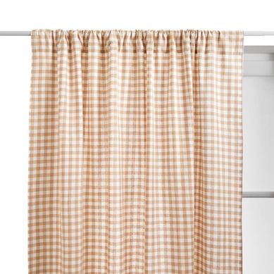 Rideau Groove 260x140cm Vichy Beige Lin