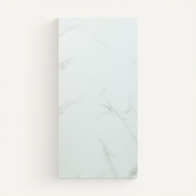 4 panneaux muraux déco 60x30cm BANO Aspect Marbre blanc vue de face
