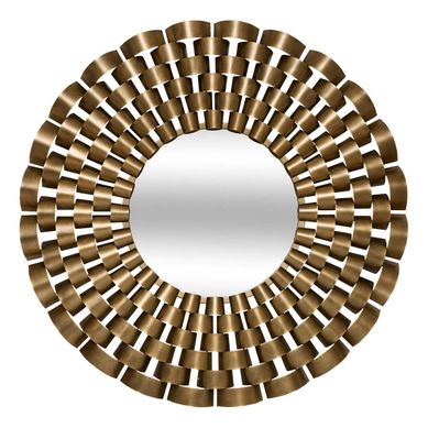 Miroir Rond Youri D.90cm Doré
