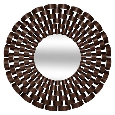 Miroir Rond Youri D.90cm Marron