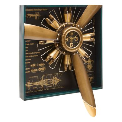 Horloge Rudy 73x94,3cm Doré