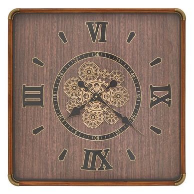 Horloge Archie 60x60cm Marron