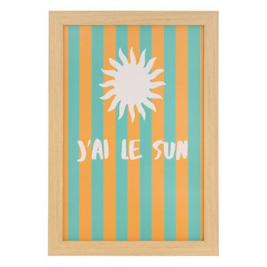 Affiche Encadrée Aria 21x30cm Orange Et Vert