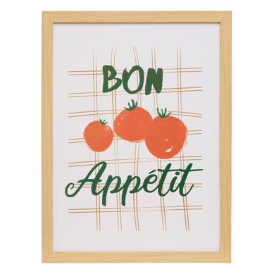 Affiche Encadrée Berny 21x30cm Rouge