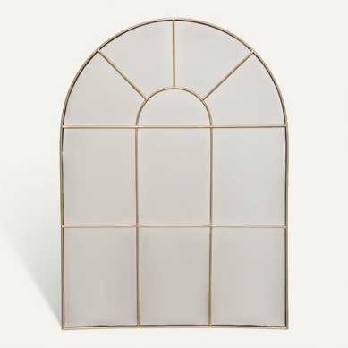 Miroir Mural Arcade En Métal Doré 54 X 74 Cm