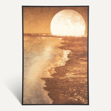 Toile imprimée 60x90 cm SOLEIL Orange vue de face