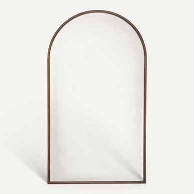 Miroir Mural Arcade En Alu Et Bois De Peuplier 78 X 140 Cm