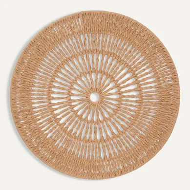 Déco murale D. 76 cm TRICIA Beige vue de face