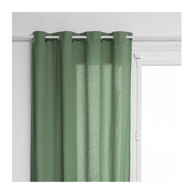 Rideau à Oeillets En Coton Vert Céladon 135 X 240 Cm