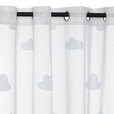Rideau Voilage à Oeillets "nuage" 140x240cm Blanc