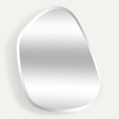 Miroir Organique Bisauté "aidan" 68x50cm Argent