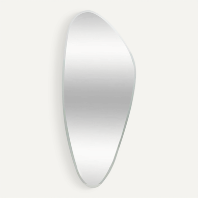 Miroir Organique Bisauté "aidan" 142x60cm Argent