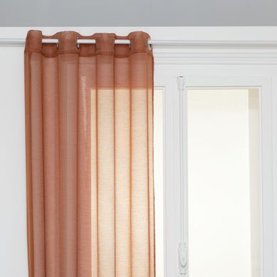 Voilage à Oeillets Terracotta 135 X 240 Cm