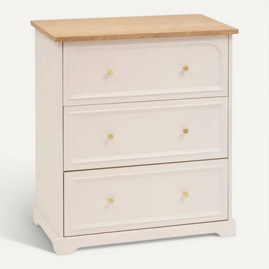 Atmosphera - Chiffonnier Chrysa Blanc 5 Tiroirs - Meuble De Rangement Élégant