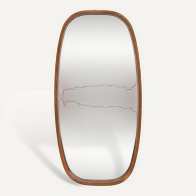 Miroir Ovale Jasna Bois 80x40cm