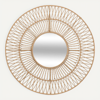Miroir Corde Millie Beige H75cm