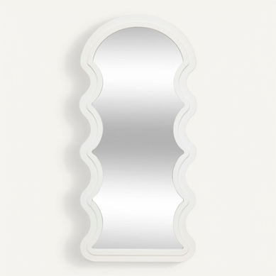 Miroir Mural Vague Emily - Blanc